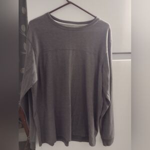 Puritan Gray Long Sleeve Tee Soft and Stylish Size XXL/XG.